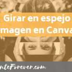 ¿Cómo Girar En Espejo Una Imagen En Canva?